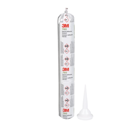3M Adhesive Sealant 760 Uv, White, 600 Ml Sausage 7000046609